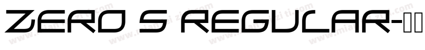 zero 5 Regular字体转换